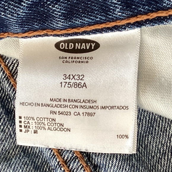 Old Navy Men’s Slim Étroit Jeans – Size 34x32 – Medium Blue - Picture 6 of 6